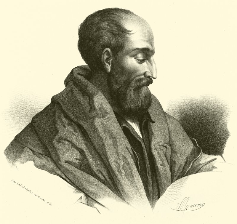 Correggio, portret (grafika) autorstwa French School