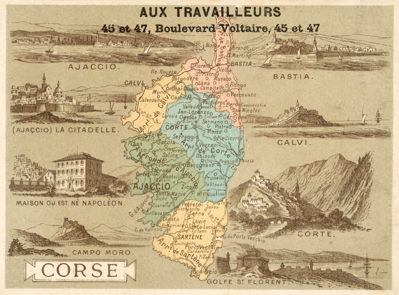 Korsyka (chromolitho) autorstwa French School