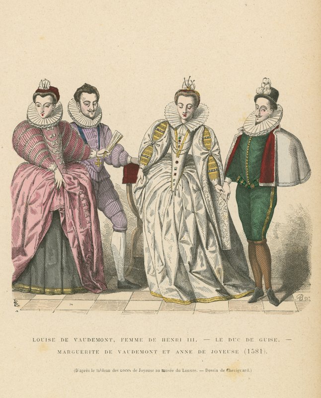Strój szlachty francuskiej, 1581 autorstwa French School