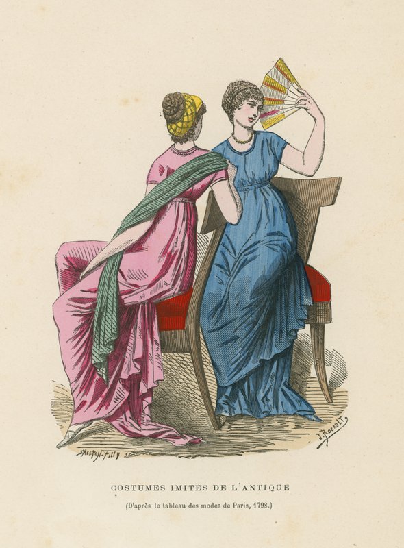 Stroje naśladujące starożytność, 1798 autorstwa French School