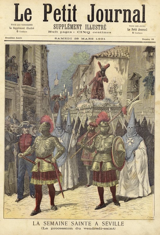 Okładka Le Petit Journal, 28 marca 1891 r. autorstwa French School