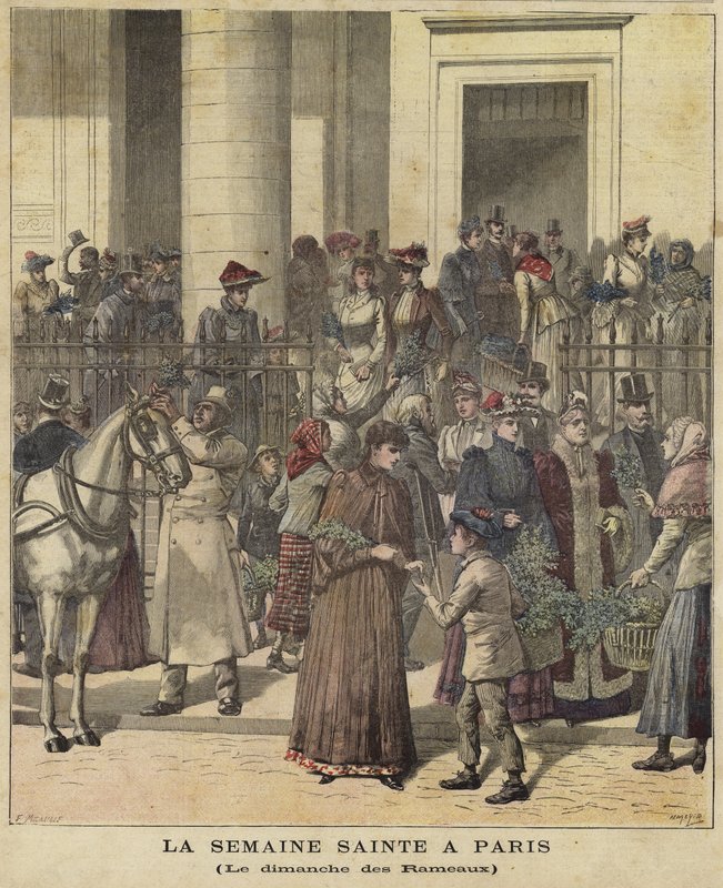 Okładka Le Petit Journal, 28 marca 1891 r. autorstwa French School