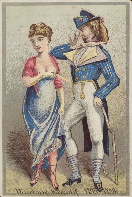 Dandy Dżentelmen stojący z Panią autorstwa French School