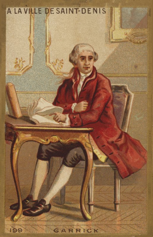 David Garrick w mieście Saint-Denis autorstwa French School