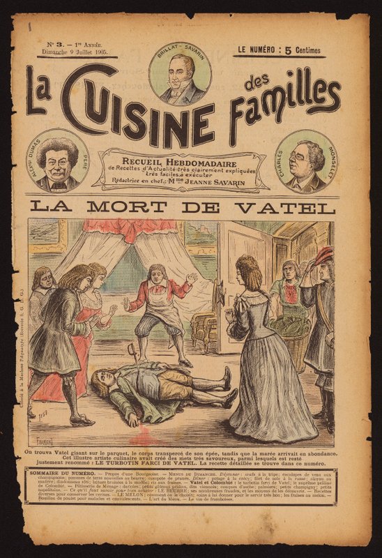 Śmierć francuskiego szefa kuchni Francoisa Vatela autorstwa French School