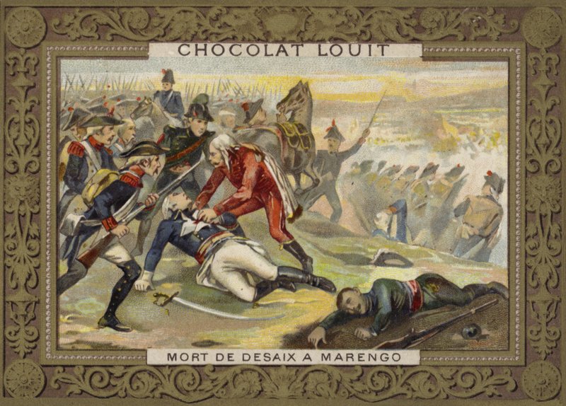 Śmierć generała Desaix w bitwie pod Marengo, 1800 autorstwa French School