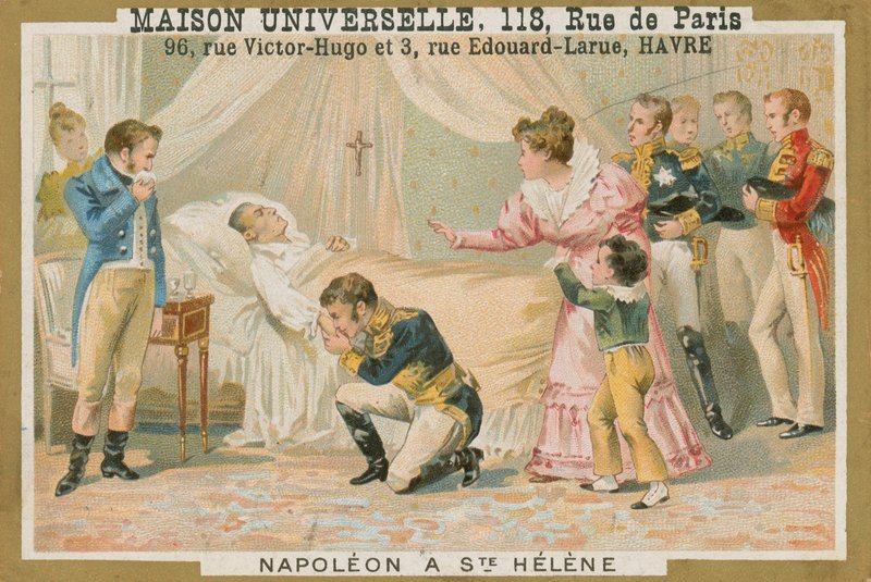 Śmierć Napoleona na Św. Helenie, 1821 autorstwa French School