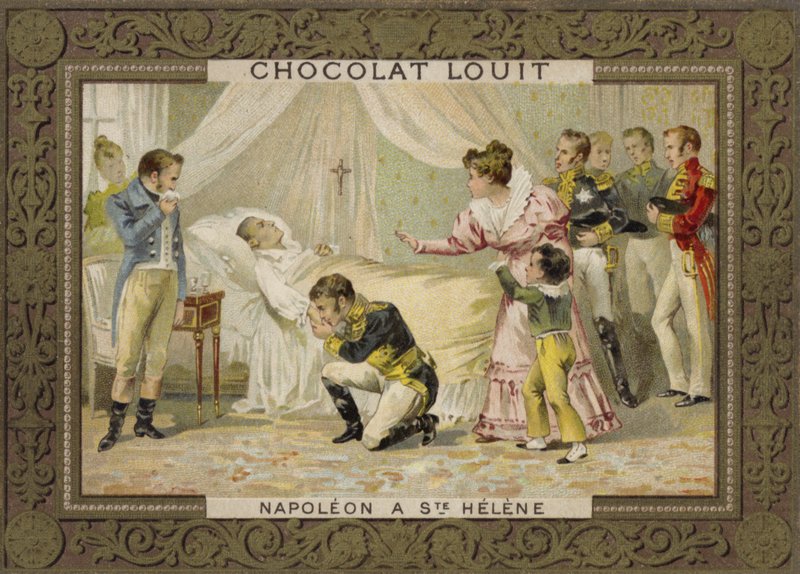 Śmierć Napoleona na Św. Helenie, 1821 autorstwa French School