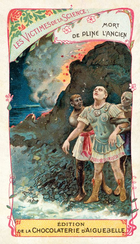 Śmierć Pliniusza Starszego w erupcji Wezuwiusza, 79 autorstwa French School