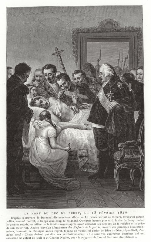 Śmierć księcia Berry, 13 lutego 1820 autorstwa French School