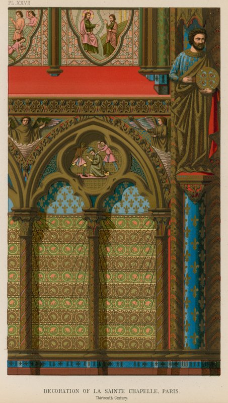 Dekoracja Sainte Chapelle, Paryż autorstwa French School