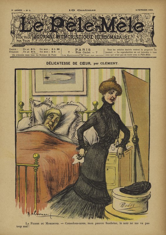 Delikatność z serca. Ilustracja do Le Pele-Mele autorstwa French School