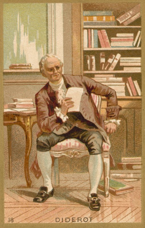 Denis Diderot, francuski filozof i pisarz autorstwa French School
