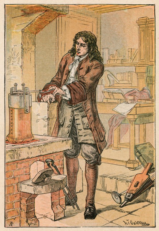 Denis Papin autorstwa French School