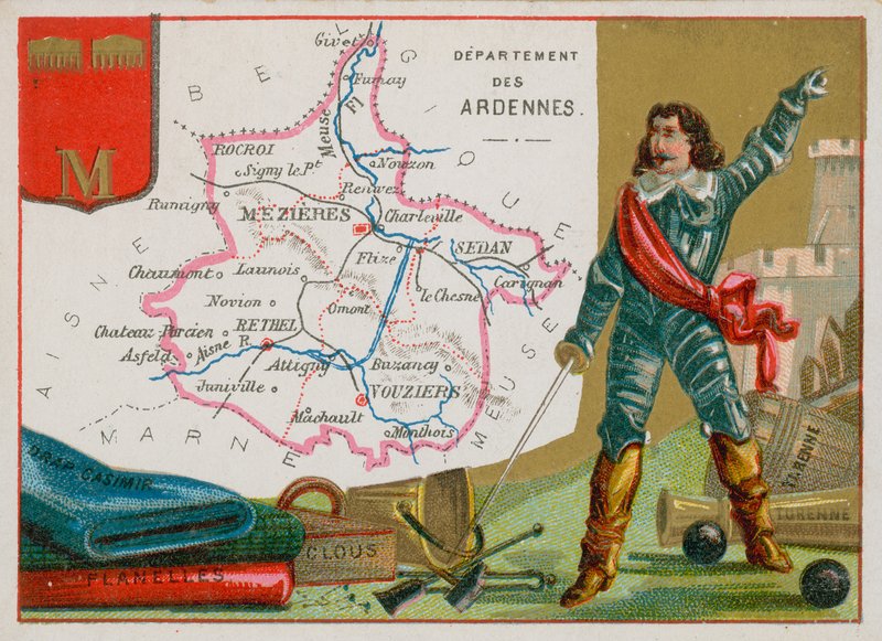 Departament Ardenów w północno-wschodniej Francji autorstwa French School