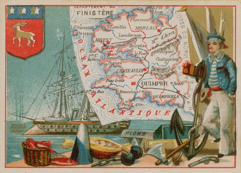 Departament Finistere w zachodniej Francji autorstwa French School