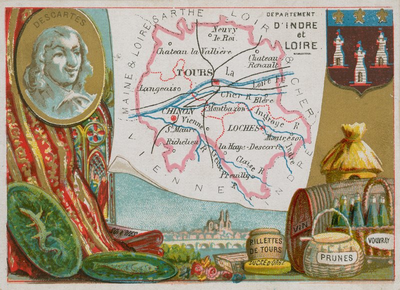 Departament Indre et Loire w środkowo-zachodniej Francji autorstwa French School