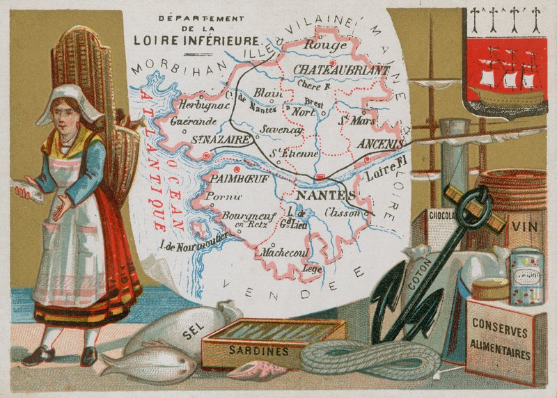 Departament Loary Dolnej w zachodniej Francji autorstwa French School