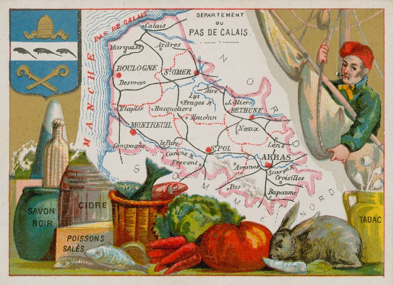 Departament Pas-de-Calais w północnej Francji autorstwa French School