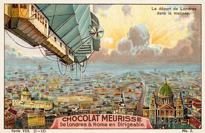 Wyjazd z Londynu rano (chromolitho) autorstwa French School