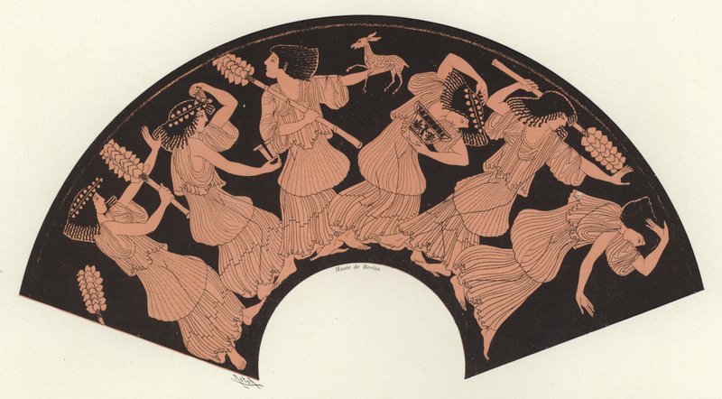 Fragment greckiej ceramiki (kolor lito) autorstwa French School
