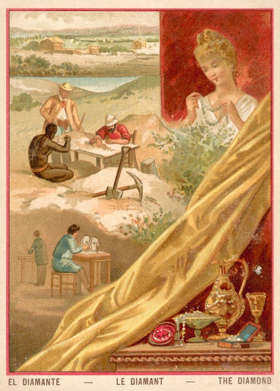 Diamenty (chromolitho) autorstwa French School