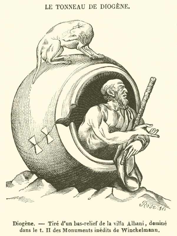 Diogenes (rycina) autorstwa French School