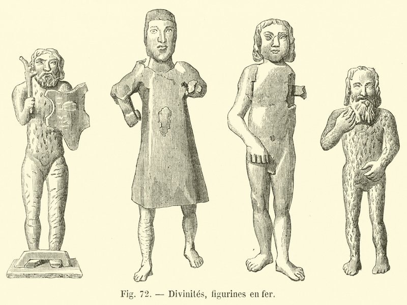 Bóstwa, żelazne figurki autorstwa French School