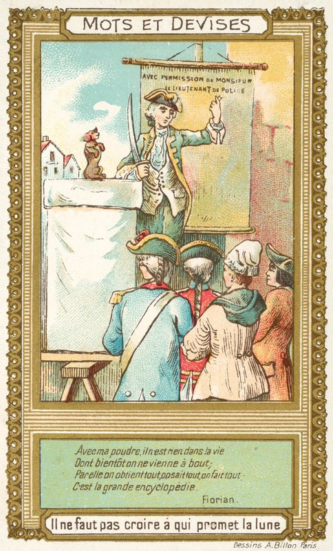 Nie wierz, kto obiecuje Księżyc (chromolitho) autorstwa French School