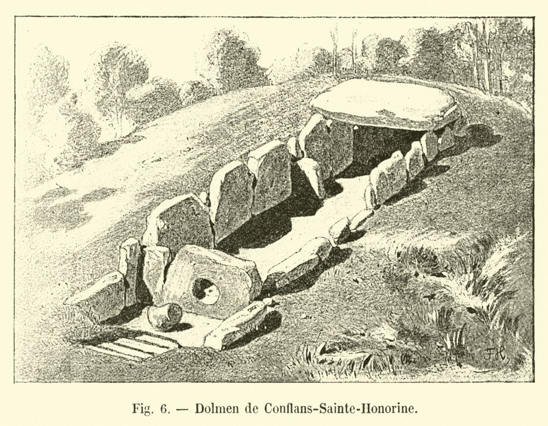 Dolmen Conflans-Sainte-Honorine autorstwa French School