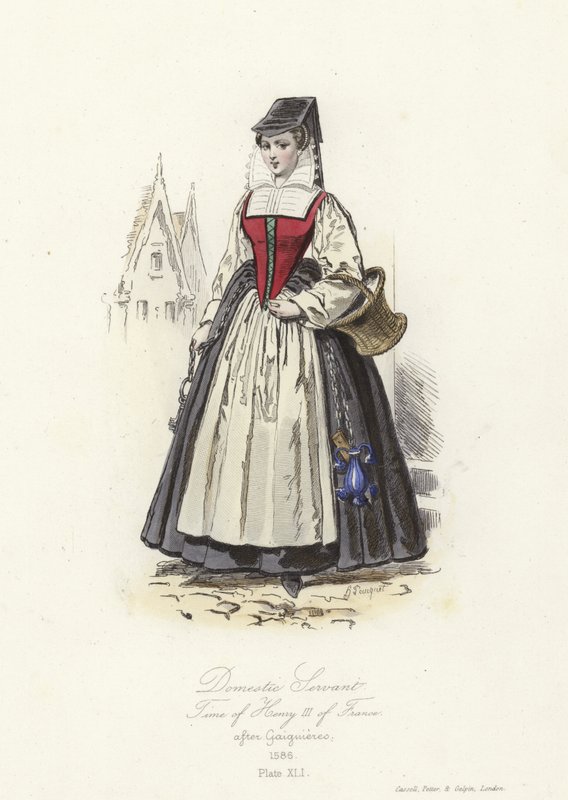 Sługa domowy z czasów Henryka III Francji autorstwa French School
