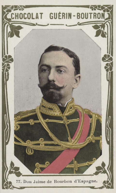 Don Jaime de Bourbon dEspagne (kolorowe zdjęcie) autorstwa French School