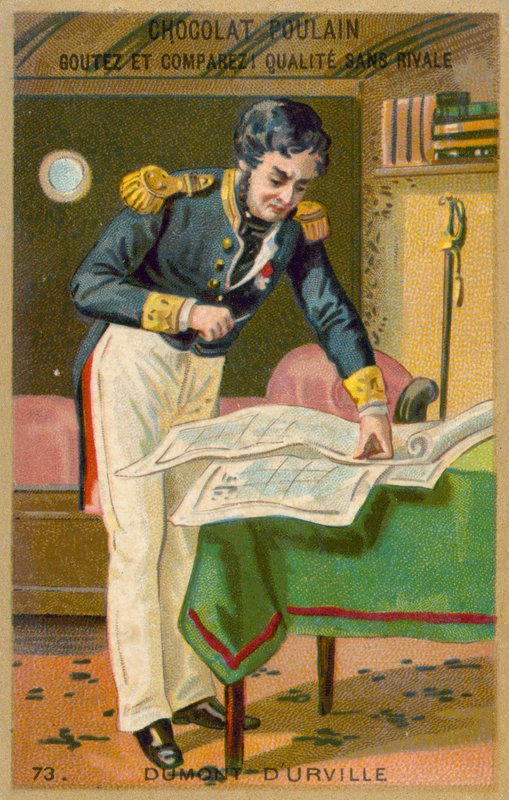 Dumont DUrville, francuski nawigator autorstwa French School