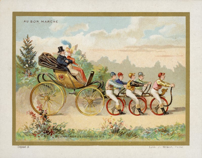 Ekscentryczny wózek vintage autorstwa French School