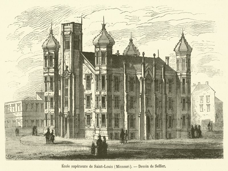 St. Louis High School, Missouri (grafika) autorstwa French School
