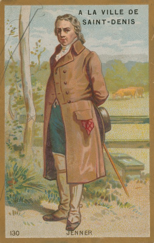 Edward Jenner, angielski lekarz i odkrywca szczepionki na ospę. autorstwa French School