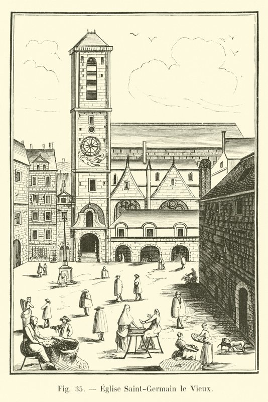 Kościół Saint-Germain Starego autorstwa French School