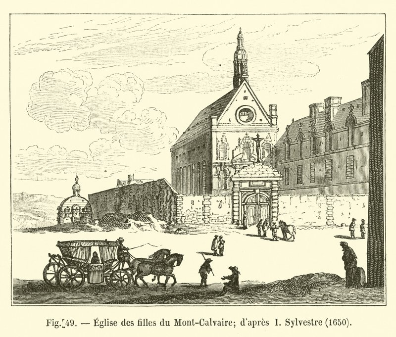 Kościół Córek Góry Kalwarii; po I Sylwestrze, 1650 autorstwa French School