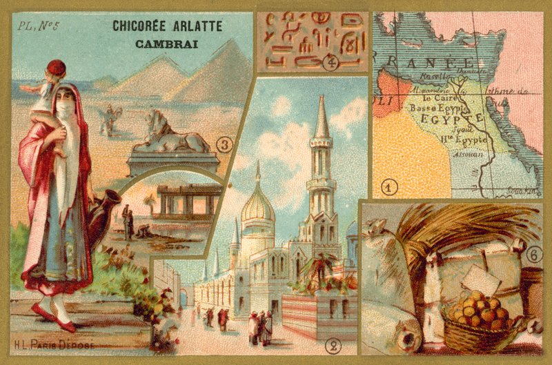 Egipt (chromolit) autorstwa French School