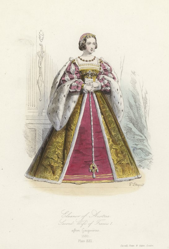 Eleonora Austriacka, druga żona Franciszka I z Francji autorstwa French School