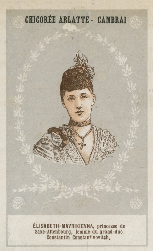 Elisabeth-Mavrikievna, księżna Sachsen-Altenburg, żona wielkiego księcia Konstantina Konstantynowicza autorstwa French School