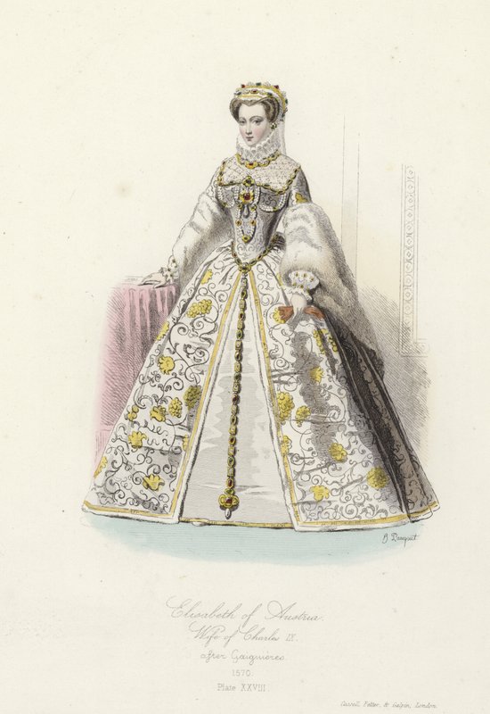 Elżbieta Austriacka, żona Karola IX z Francji autorstwa French School