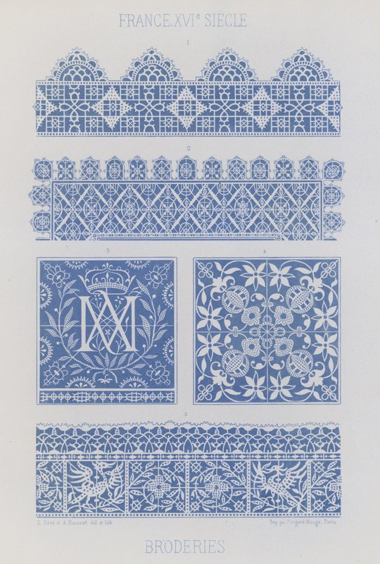 Haft (chromolit) autorstwa French School