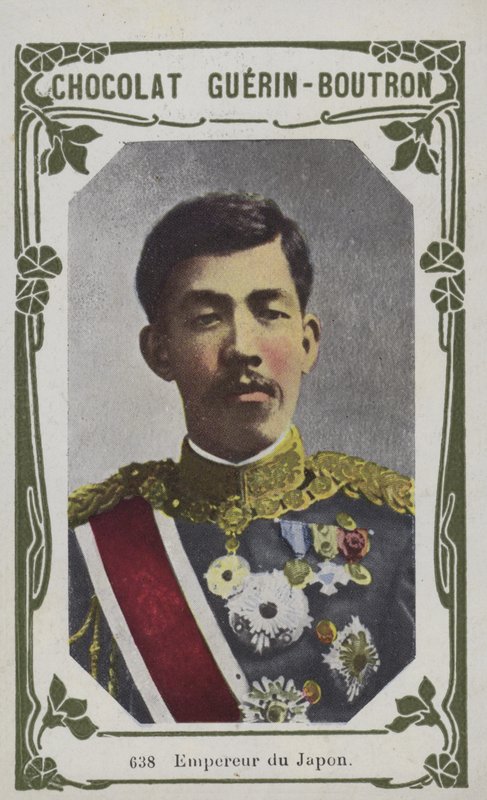 Cesarz Japonii (kolorowe zdjęcie) autorstwa French School