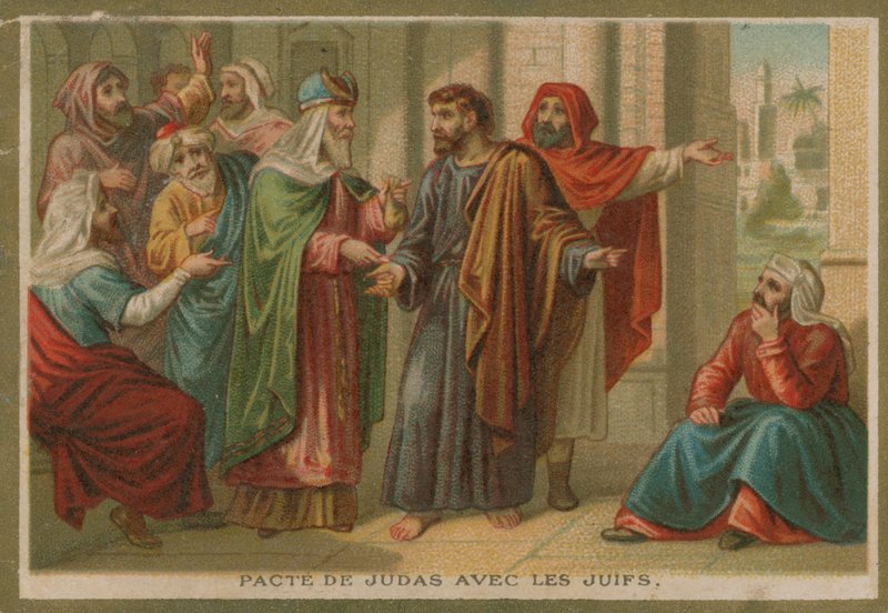 Epizod z życia Jezusa Chrystusa (chromolit) autorstwa French School