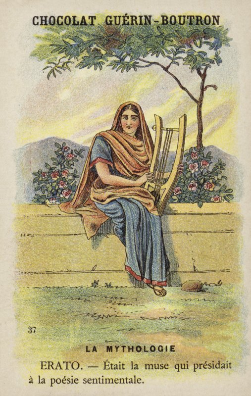 Erato, muza poezji lirycznej autorstwa French School