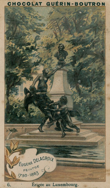 Eugene Delacroix, malarz, 1799-1863, wzniesiony w Luksemburgu autorstwa French School
