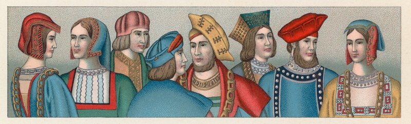 Kostium Europa XV-XVI wiek autorstwa French School