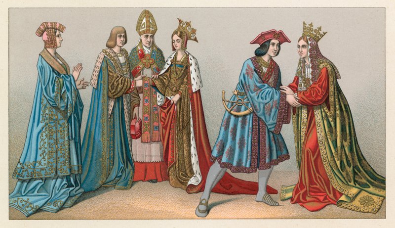 Kostium Europa XV-XVI wiek autorstwa French School