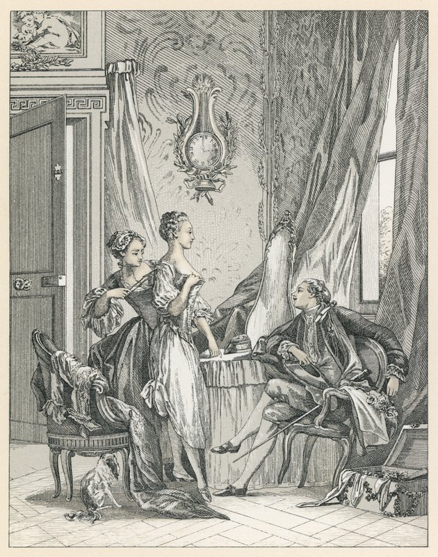 Europa XVIII wiek kostium autorstwa French School